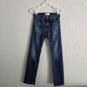Abercrombie Kids Boys Straight Dark Wash Jeans